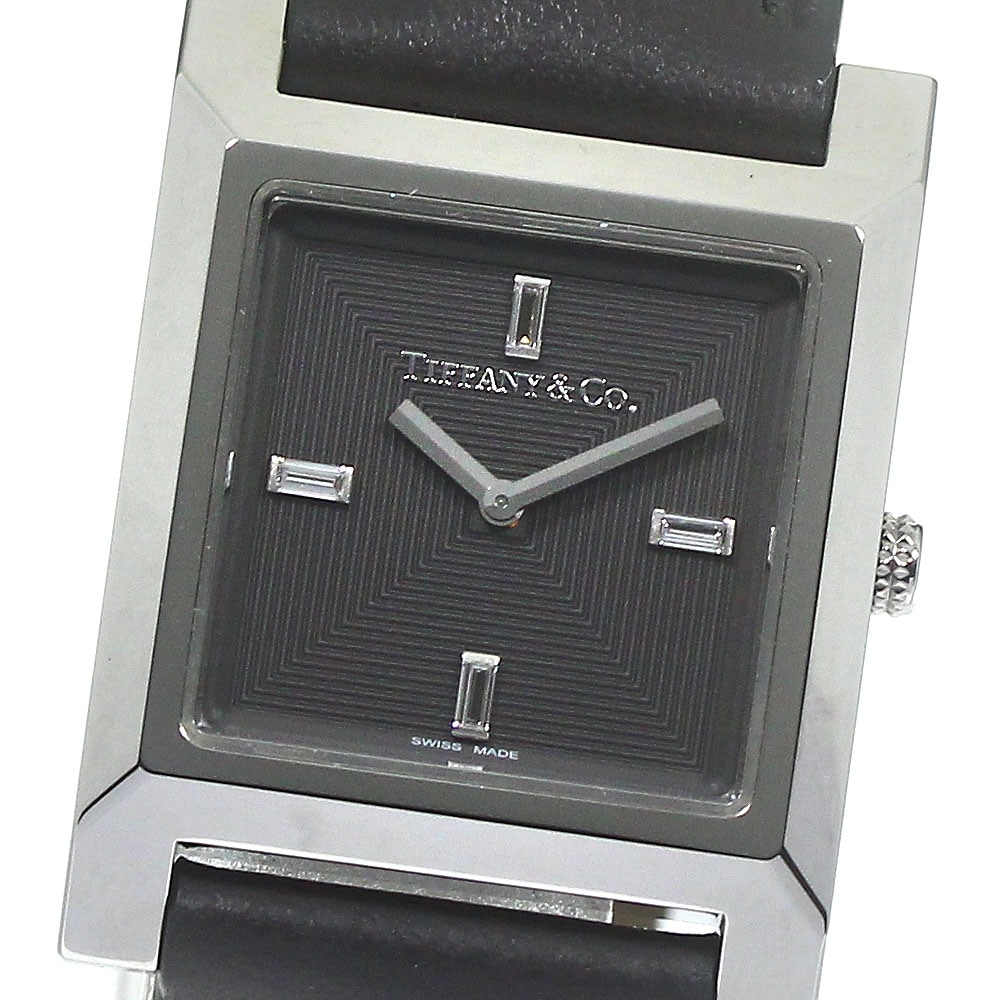 ティファニー TIFFANY&Co. メイカーズスクエア クォーツ レディース 極美品 箱付き_785496【中古】 95,920円