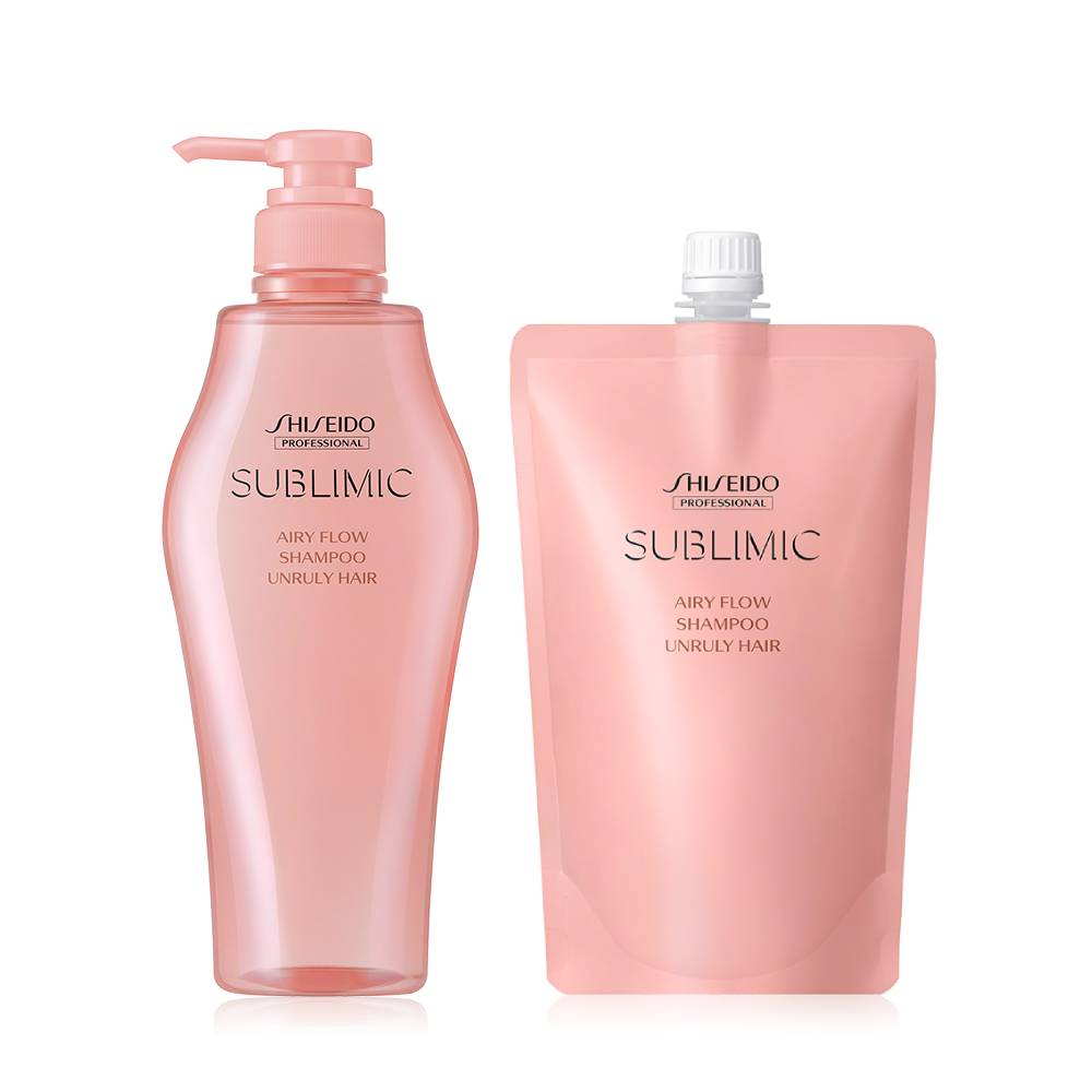 サブリミック エアリフロー シャンプー 500ml+450ml(リフィル)ボサボサ毛髪用+サンプルパック 4個