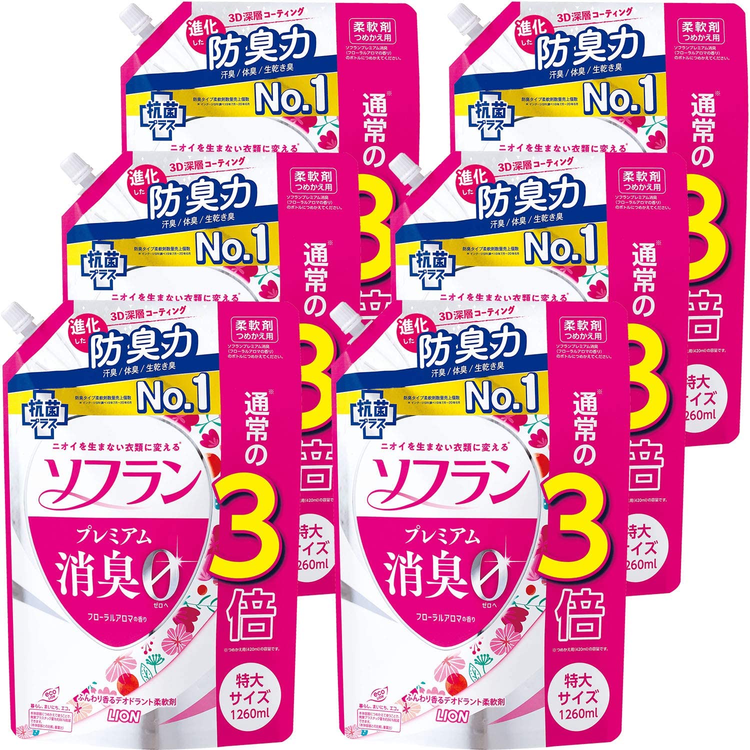 最安 大容量】ソフラン 【ケース販売 プレミアム消臭 特大126 詰め替え 柔軟剤 フローラルアロマの香り 柔軟剤 -  flaviogimenis.com.br