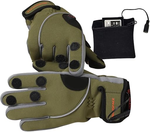 冬釣り手袋 アウトドアグローブ 防寒グローブ フィッシンググローブ 電熱手袋 スポーツグローブ 3段階温度調節 ヒーター手袋 防風・防水・防寒 裏起毛 ３指露出可能 滑り止め 保温 手袋 釣り 作業 7,369円