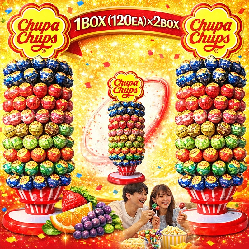 【全国送料無料】8種類の味 スリムホイール1BOX( 120個 ) x 2BOX