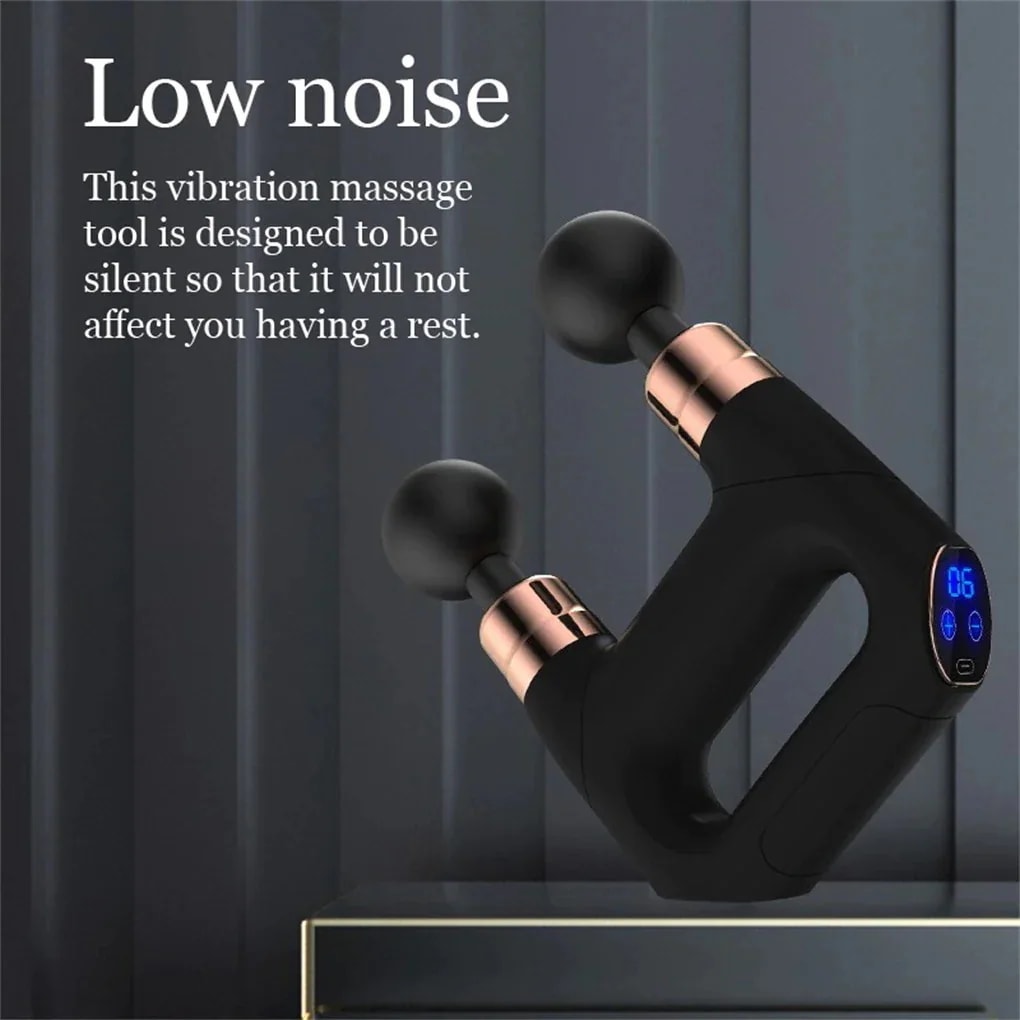 調節可能 6ギア 新品マッサージ器 低ノイズ 健康 小型 筋肉リラックス 軽量 マッサージ 電動アンチウイルスマッサージャー