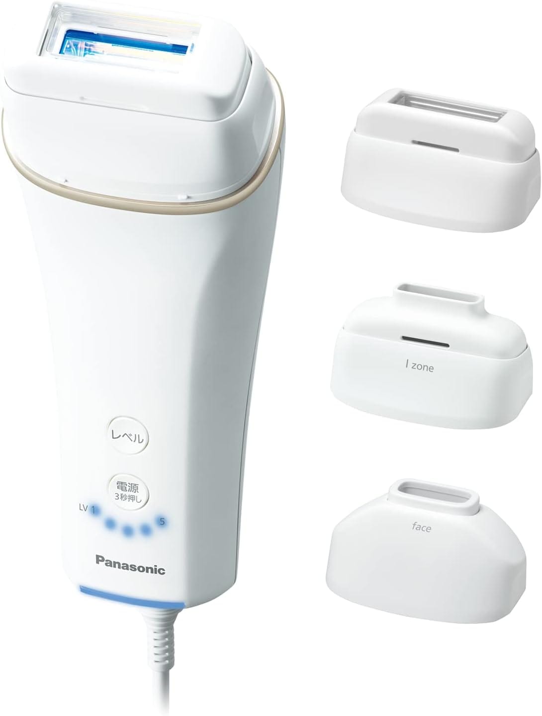 パナソニック 光美容器 光エステ ボディ&フェイス用 コンパクト ゴールド調 ES-WH77-N