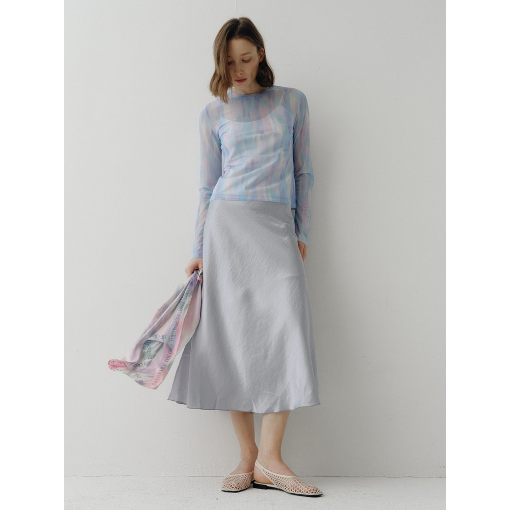 オンズシルクフレアスカート