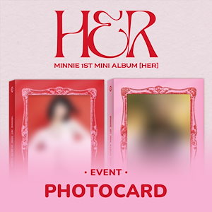 【PRE-ORDER EVENT】【セット/アルバム2種】 MINNIE ( of (G)I-DLE ) - HER + WITHMUU PHOTOCARD