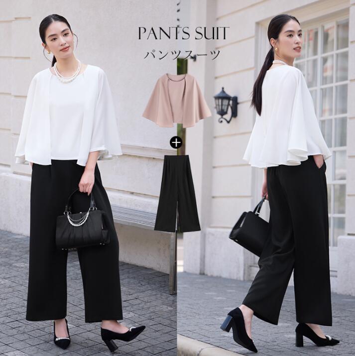 セットアップ レディース セレモニースーツ 入学式 ママスーツ 卒業式 スーツ 母 卒園式 入園式 服装 母親 結婚式 パンツドレス パーティードレス パンツスーツ 大きいサイズ 30代 40代 50