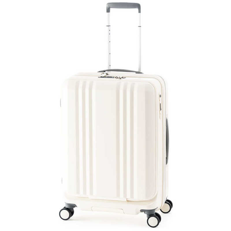 A.L.I　ハードキャリー デカかるEdge フロントオープンタイプ マットバニラ [TSAロック搭載 /55(+10)L /3泊～5泊]　ALI07722FW