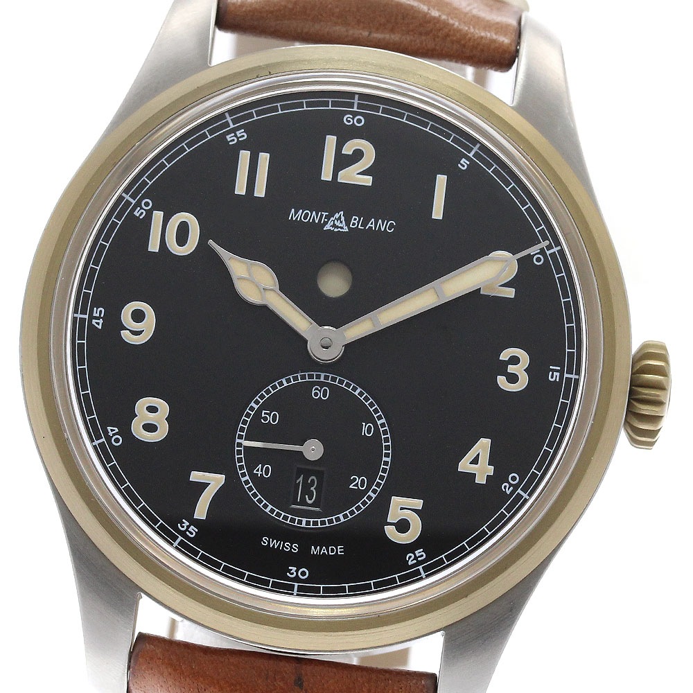 モンブラン MONTBLANC 116479 1858 オートマティック デュアルタイム デイ＆ナイト 自動巻き メンズ _953638【中古】