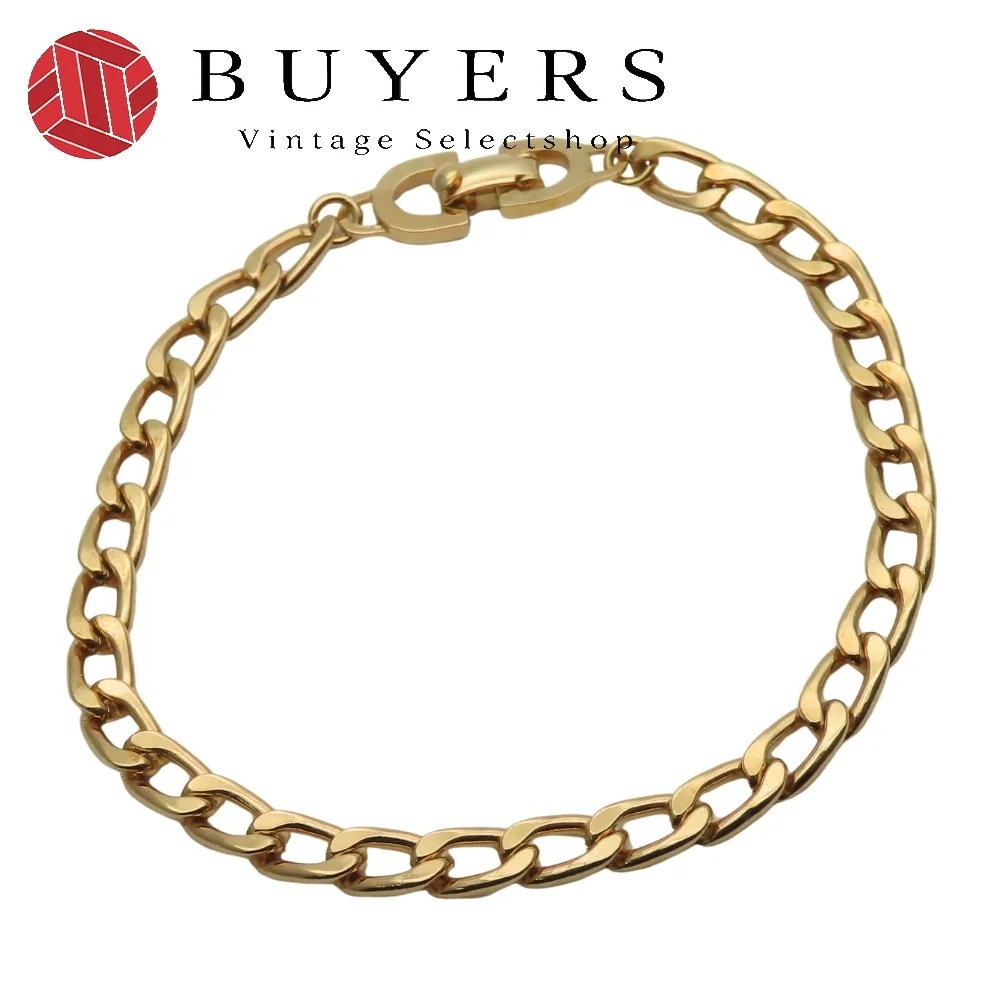 中古 ブレスレット 喜平モチーフ メタル ゴールド チェーン メッキ アクセサリー レディース 女性