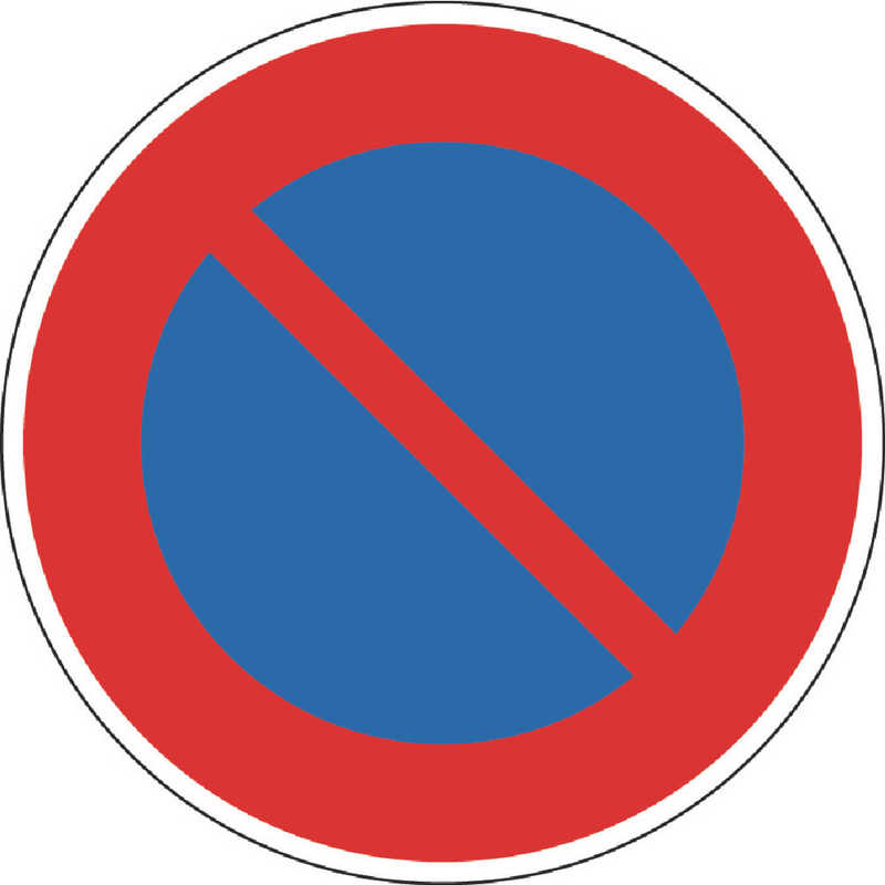 トラスコ中山　規制標識 駐車禁止 アルミ 600Фmm　T89414