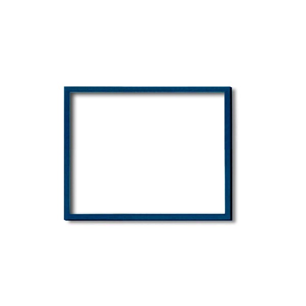 ( 木製額 ) デッサン額 四ツ切サイズ 424×348mm ブルー 壁掛けひも付き UVカットアクリル 木製 フレーム 額縁 額