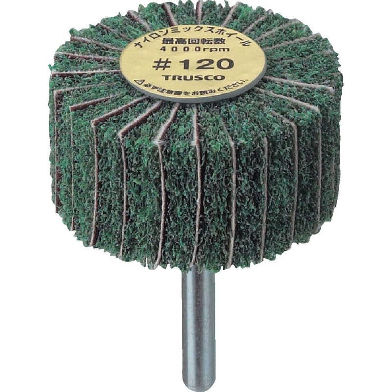 トラスコ中山　ナイロンミックスホイール 外径60X厚25X軸6 5個入 120　FM6025