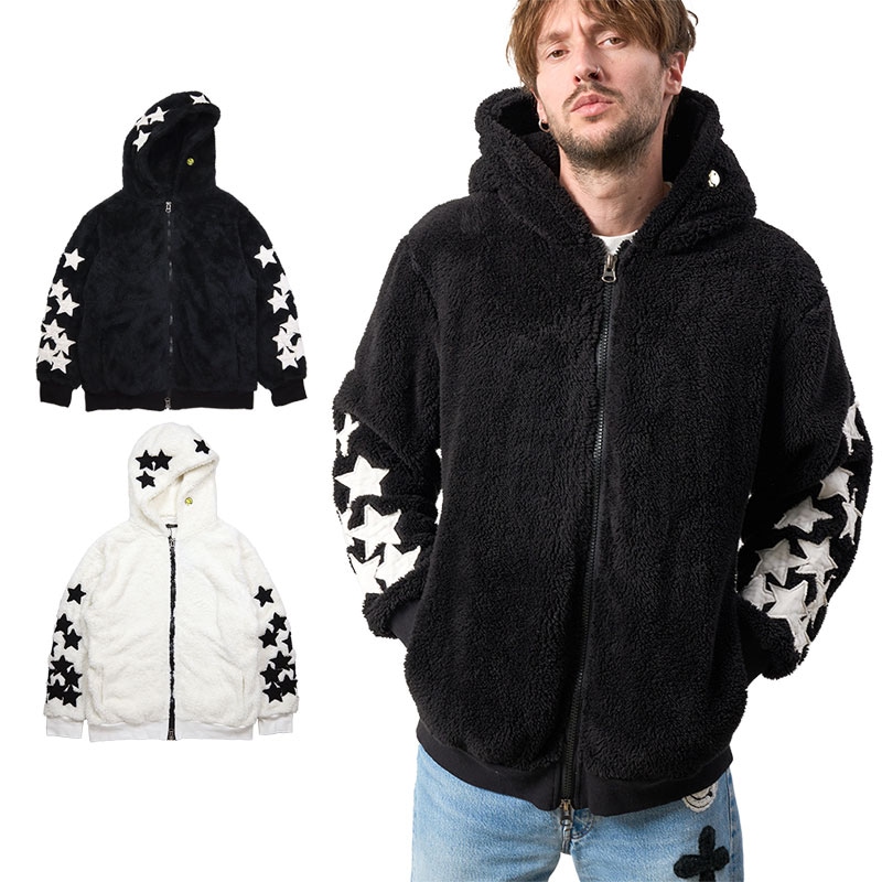 スタッドマフィン パーカー ボア フーディー トップス メンズ レディース ブランド 大きいサイズ おしゃれ