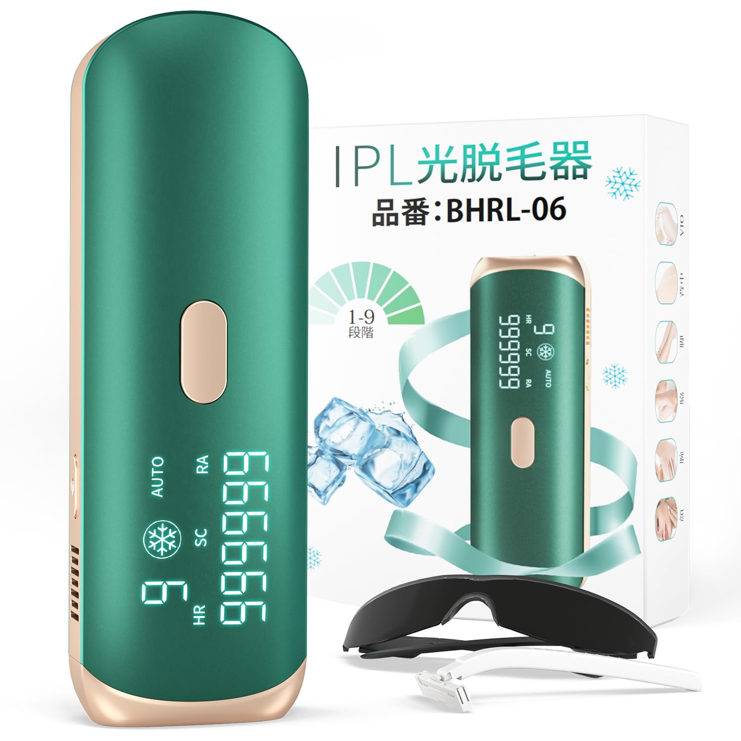 Fitflexion 脱毛器 vio対応 家庭用 脱毛器 冷感脱毛 痛くない 9段階パワ調整 光脱毛器 99万回照射 自動照射 レディース メンズ 顔 手 足 脇 腕 全身脱毛 保護メガネ付き