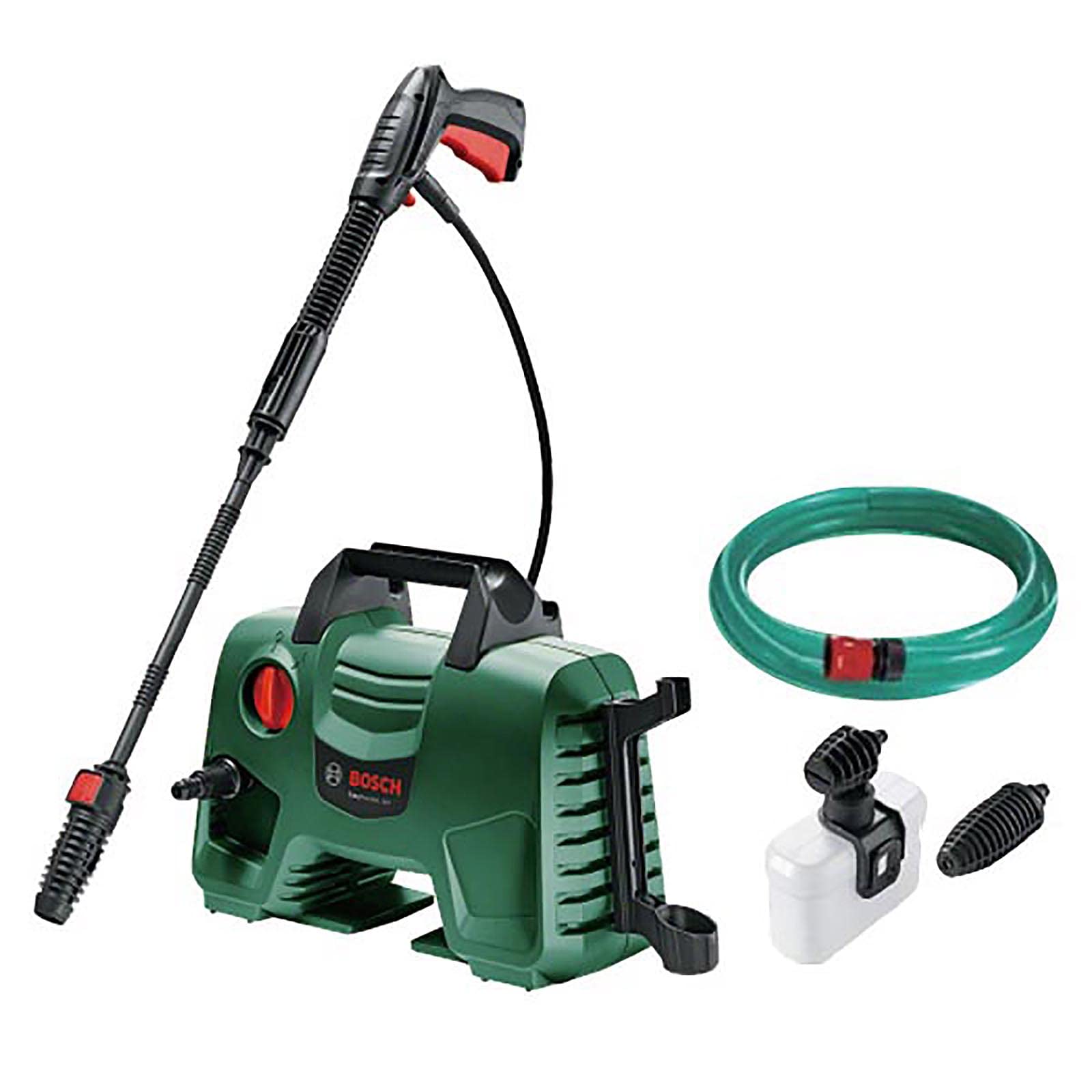 ボッシュ(BOSCH) 高圧洗浄機 1300W 最大許容圧力10.5MPa 軽量 コンパクト収納 [6m高圧・3m水道ホース/豊富なノズル付き] EA110 クリーナー【ハイパワーなのに小型3.8で