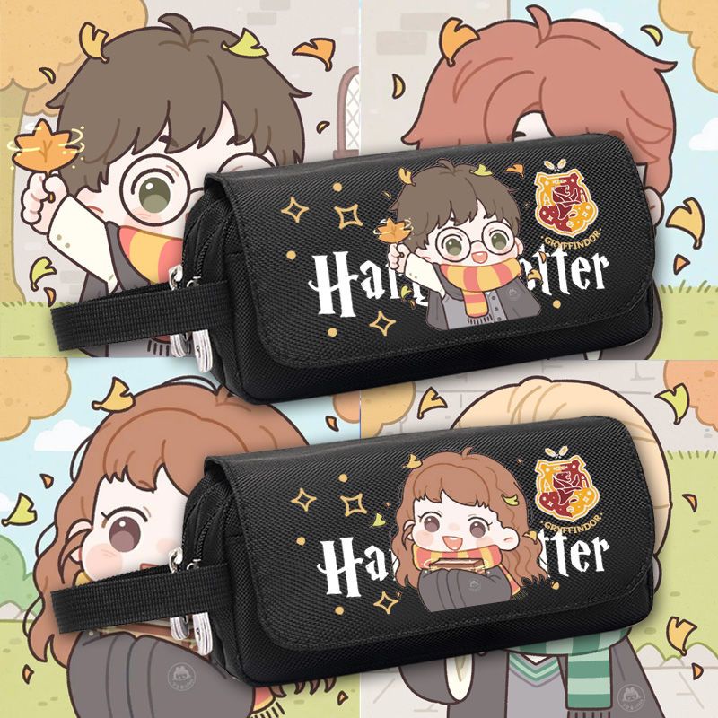 【1つ買うと10つ無料】ハリーポッター ロンハーマイオニーマルフォイ 映画サポート文具箱 ペンケース 学生落書き 男女兼用