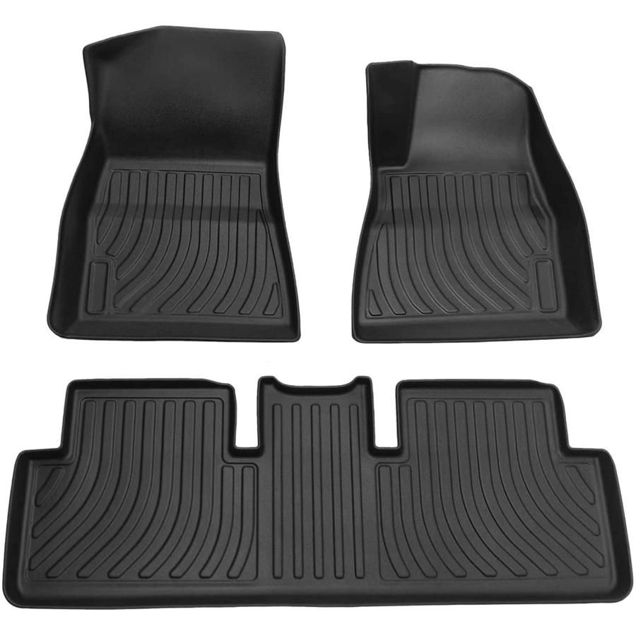 Tesla Model 3 専用 フロアマット カーマット 3Dデザイン Model3専用 モデル3 TPE材質 テスラ3 カーマット 車種別専用設計 テスラ 車のマット 車のマット 重量4k