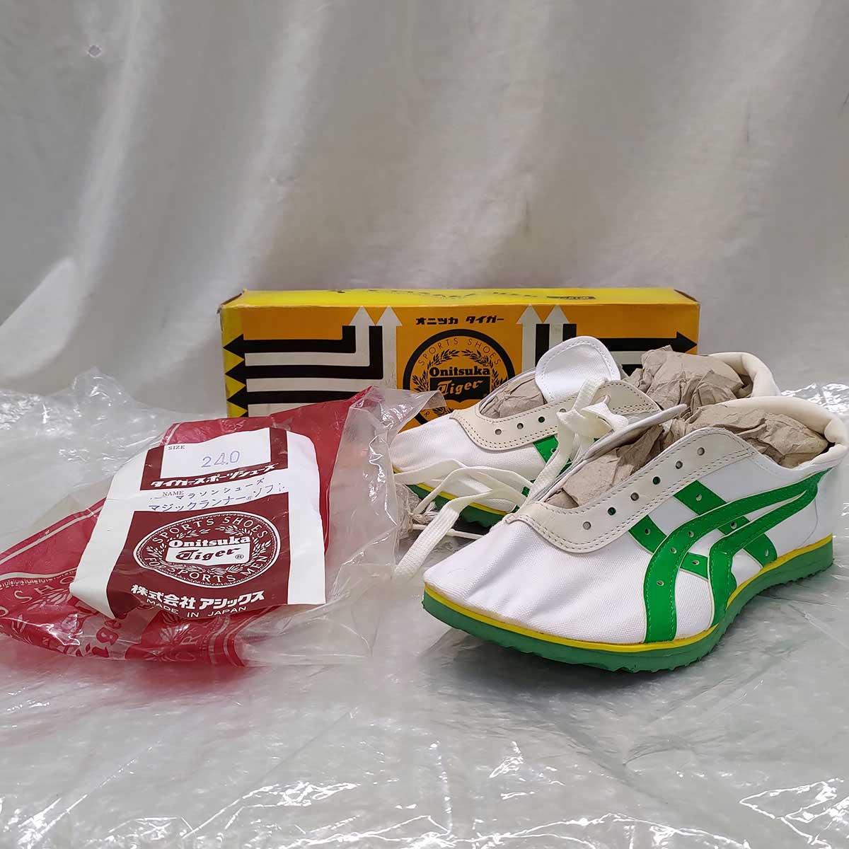 【中古】[訳あり] オニツカタイガー マジックランナー シューズ メキシコオリンピック デッドストック ソフト 24cm レディース Onitsuka Tiger