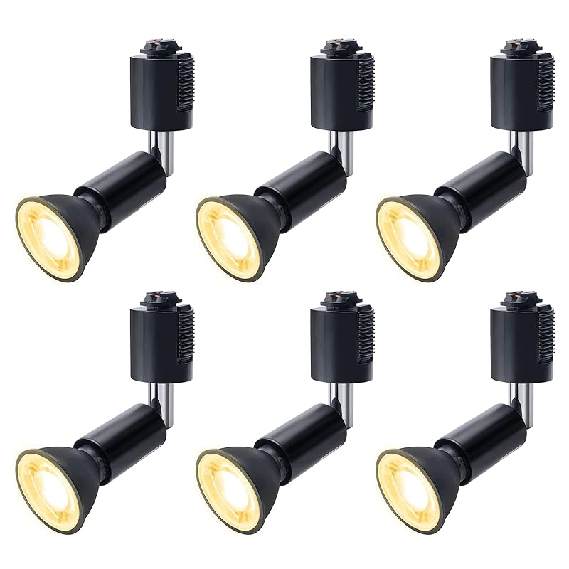 DiCUNO ダクトレール用スポットライト E11口金 LED電球付き ライティングバー用スポットライト 6W 60Wハロゲン電球相当 LEDスポットライト 電球色 2700k ダクトレール用器具 ブ