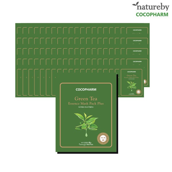 COCOPHARM(Natureby)緑茶マスクパックプラス100PCS