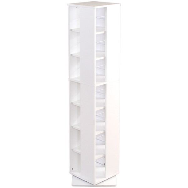 ホームテイスト KBR-7 回転ブックラック7段 Kerbr-ケルブル- ホワイト メーカー直送