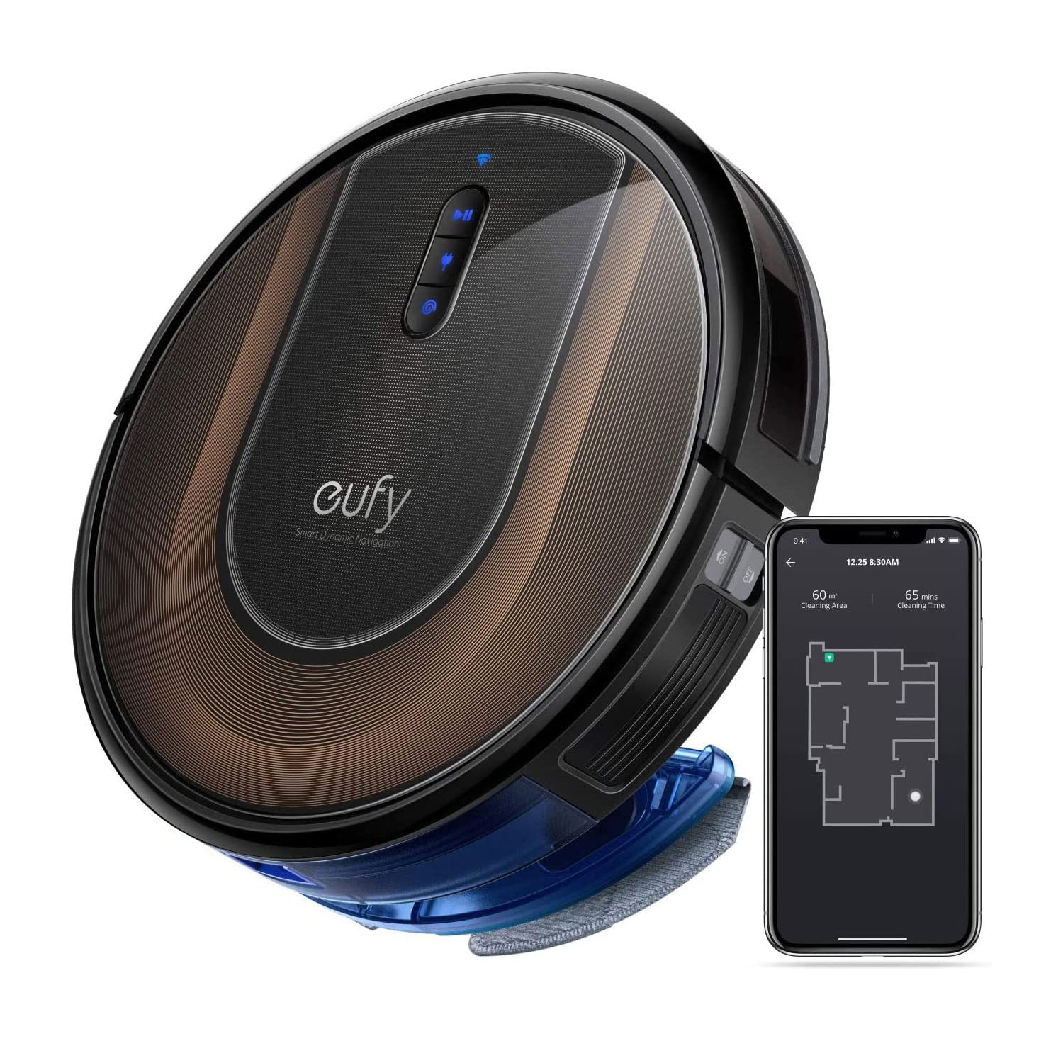 Anker Eufy (ユーフィ) RoboVac G30 Hybrid (ロボット掃除機) 【スマート・ダイナミック・ナビゲーション 2.0 / 2-in-1 吸引・水拭き両用/Wi-Fi対応/超薄