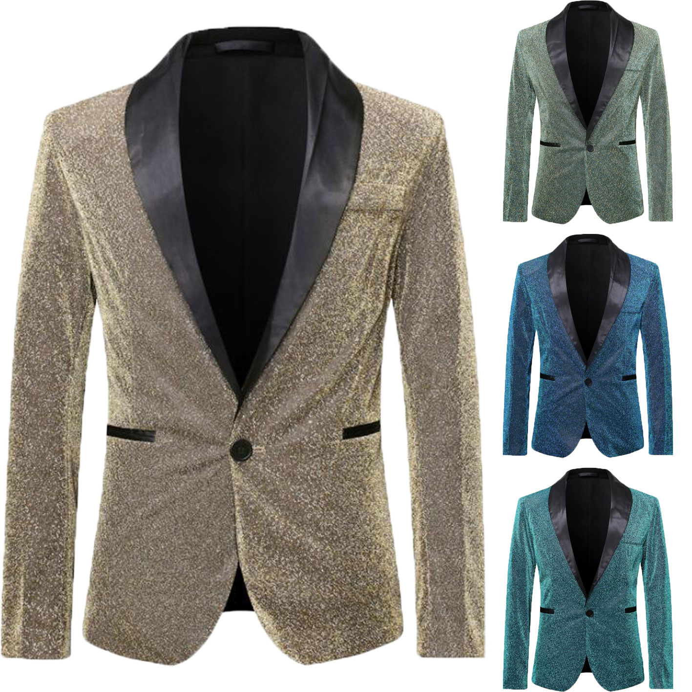 結婚式 ステージ衣装 4色 クラブ 忘年会 ジャケット テーラードジャケット 司会者 舞台衣装 タキシードジャケット キラキラ 目立つ 礼服 漫才 団体服 新年会 バー パーティー コント スーツジャ