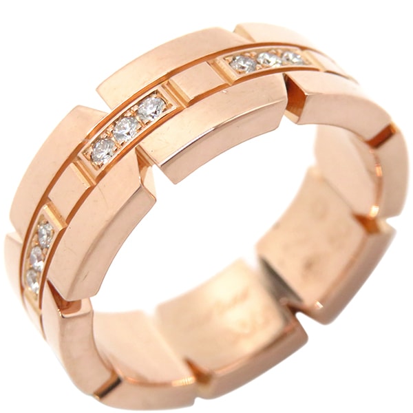 カルティエ Cartier リング 指輪 タンクフランセーズ スモール K18PG ピンクゴールド #50(JP10) AU750 18KPG 10号【中古】 126,690円