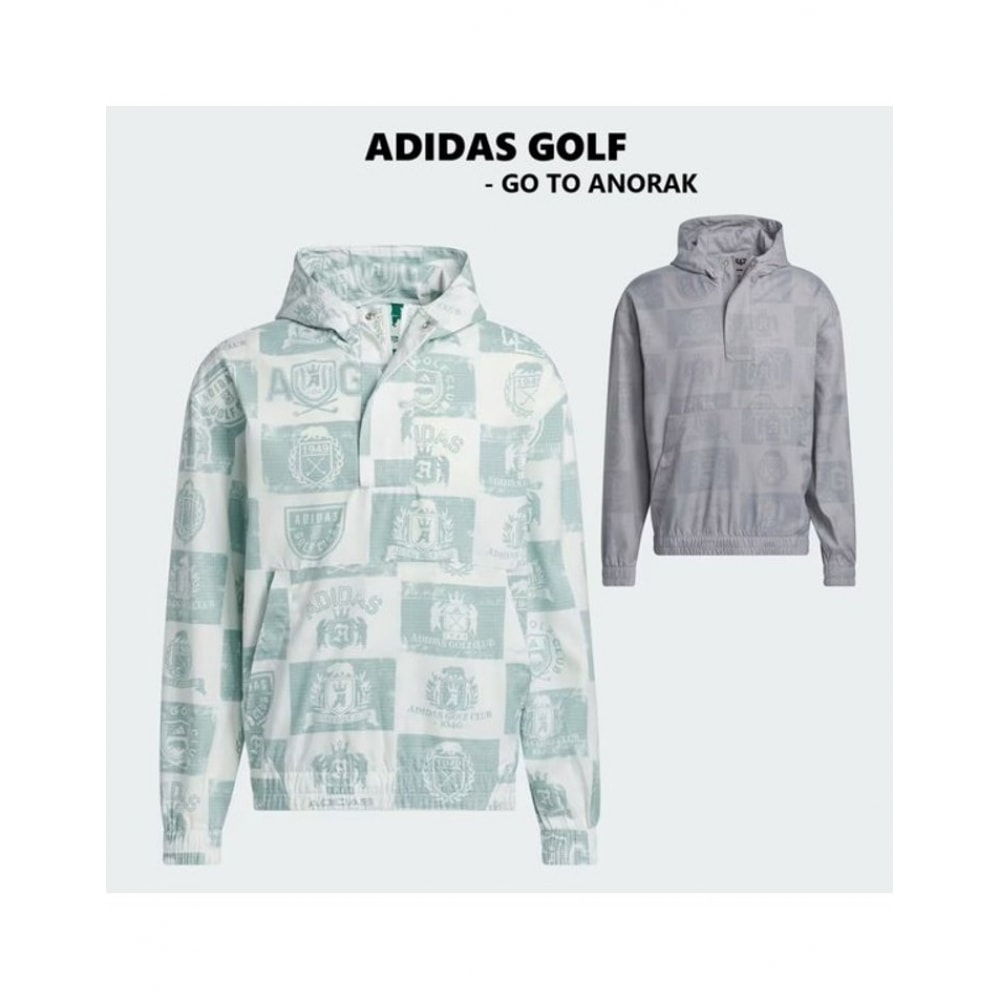 アディダスゴルフ GO-TO ハードゴルフグラフィックハーフジップアップアノラック