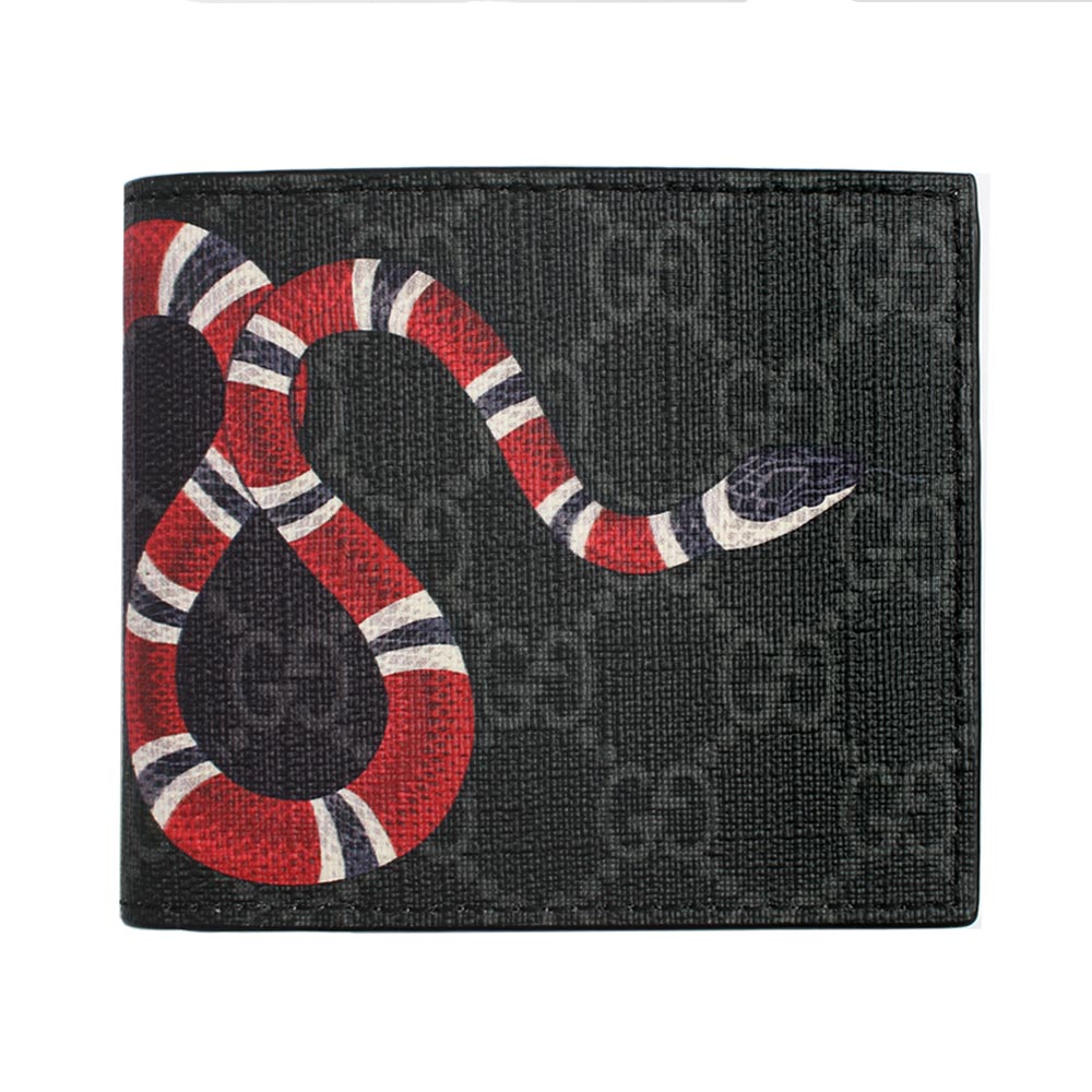 451268-K551N-1058 キングスネークプリント 二折財布