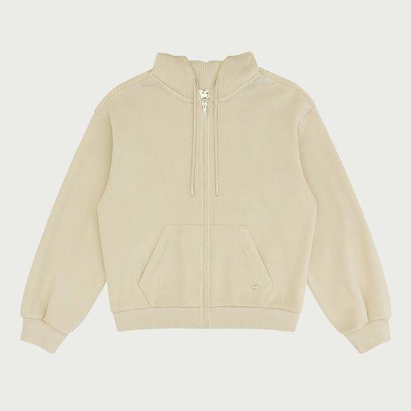 女性ベルベットコーデュロイボンディングフード付きジップアップ10540-134-851-12-022_us