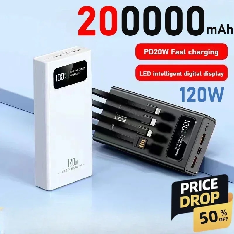 携帯電話用急速充電パワーバンクポータブルバッテリー充電器双方向PD120W20000mAhをサポート - 509