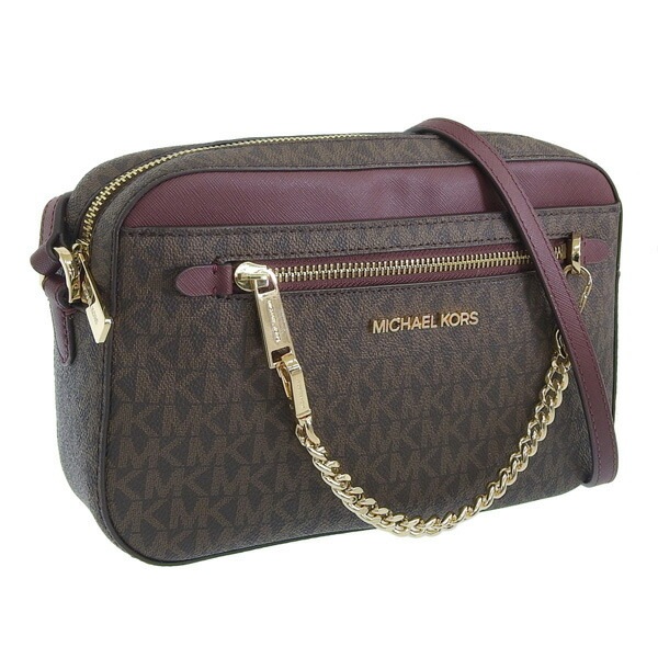 マイケルコース バッグ レディース ショルダーバッグ アウトレット ブラウン×ワイン ジェットセットアイテム ジップチェーン クロスボディ ラージ 35S1GTTC9B-MERLOT MICHAEL 14,652円