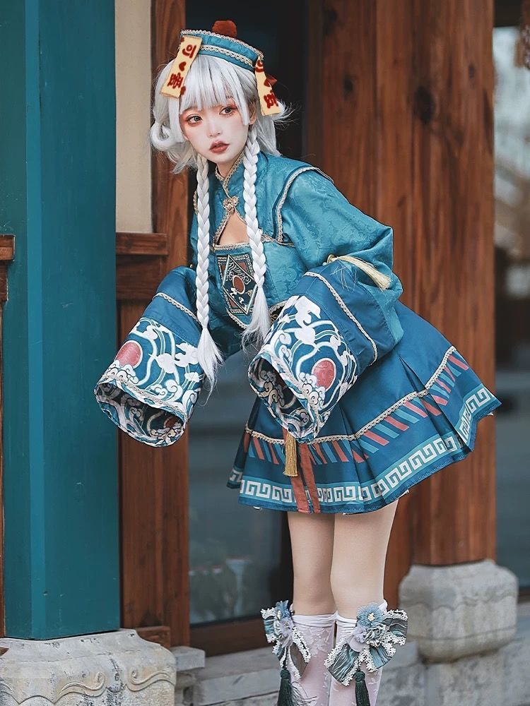 さくらじ ロリータ 小ゾンビ衣装 女性ロリータ 本格派 Jsk ハロウィン コスプレ デイリードレス