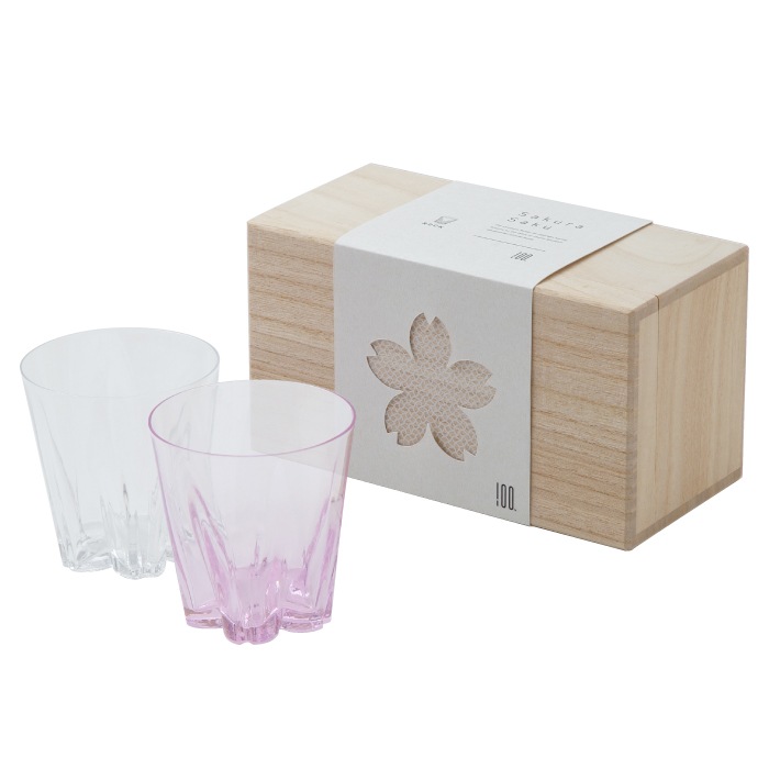 くらさく ロックグラス 紅白 セット 食器セット おしゃれ コップ 日本製 ガラス グラス ロック