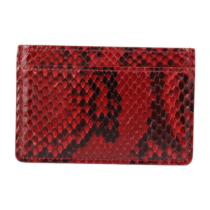 美品 LOUIS VUITTON ルイ ヴィトン カードケース N94174 ポルト カルト サーンプル パイソン FUCHSIA レッド系 エキゾチックレザー 激レア 希少 ビトン【本物保証】
