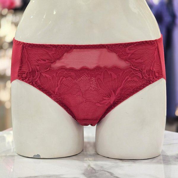 ジャカードレースハムパンティー BP1991P-RED_s