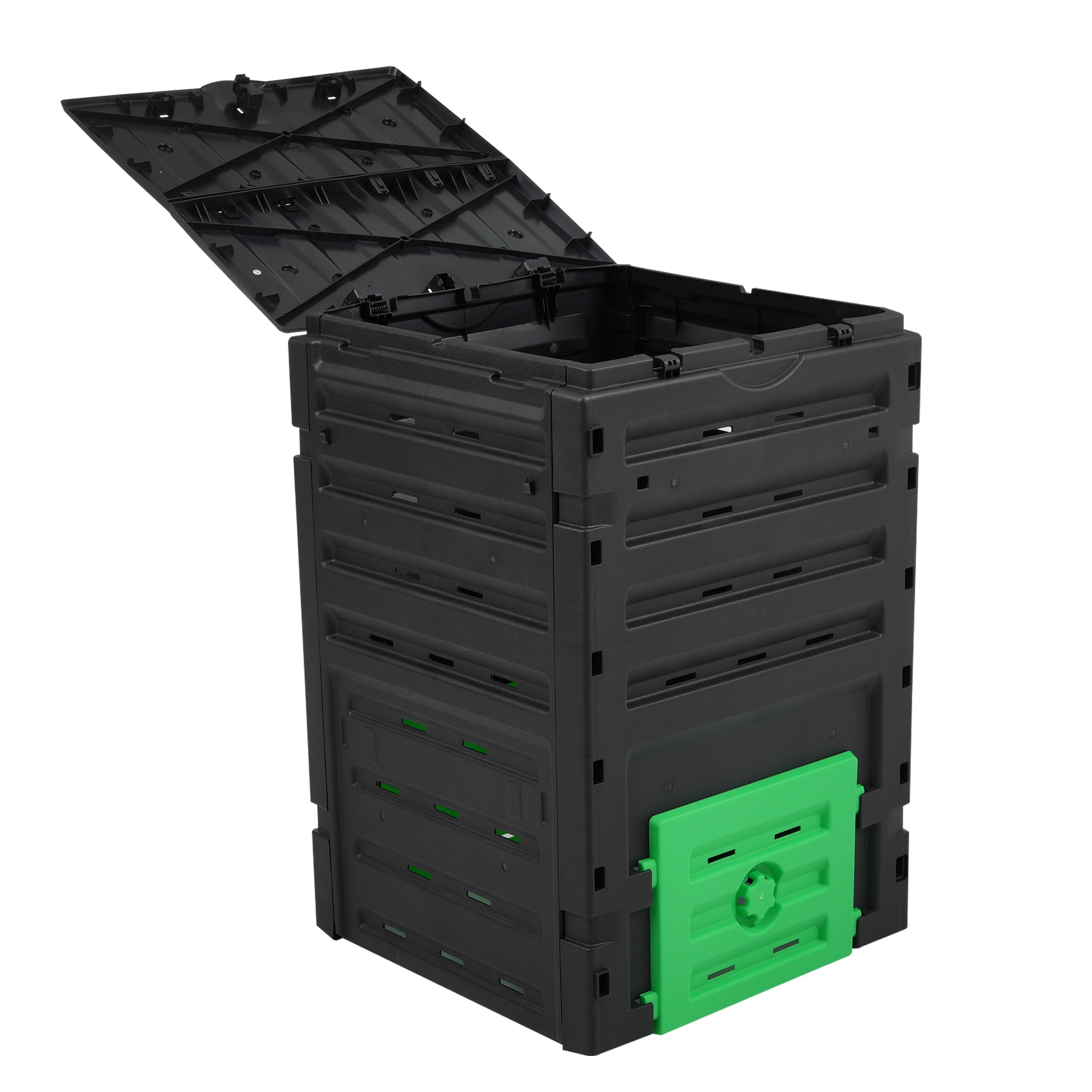 コンポスト屋外 大型 家庭用 大容量500L 堆肥製造器 家庭菜園 堆肥コンポスター　有機肥料 園芸シート付 家庭菜園 おしゃれ 生ごみ処理 落ち葉処理 120