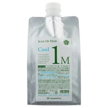 [国内正規品] オブ・コスメティックス ソープオブヘア 1-M 1000ml(リフィル） Of cosmetics フケ かゆみ 毛髪補修 大豆 エンドウ豆 タンパク ハリ コシ セラキュート