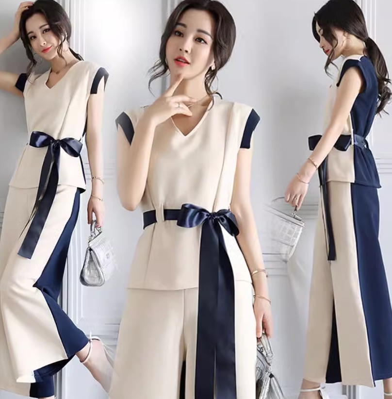セットアップ デート モテアイテム 上下セット スーツ ベルト シフォン 大人可愛い きれいめ 上品 おしゃれ かっこいい 大人可愛い ラブリー キュート ガーリー クール モード系 セクシー
