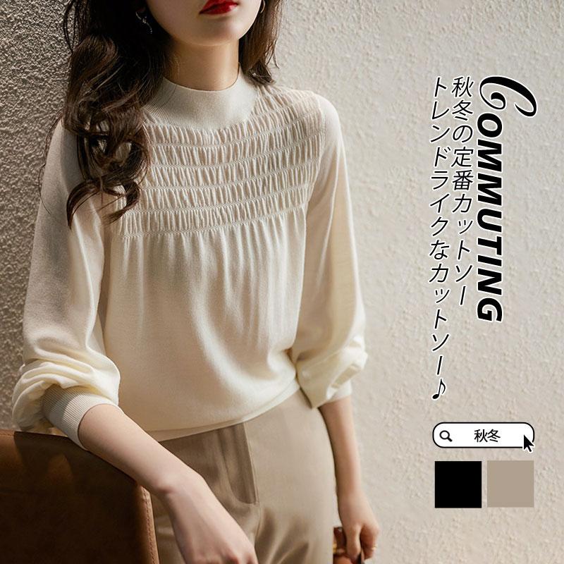 長袖 tシャツ レディース 防寒インナー Tシャツ 体型カバー 冬服 インナー おしゃれトップス プルオーバー 秋冬 ロング丈 ロングシャツ カットソー