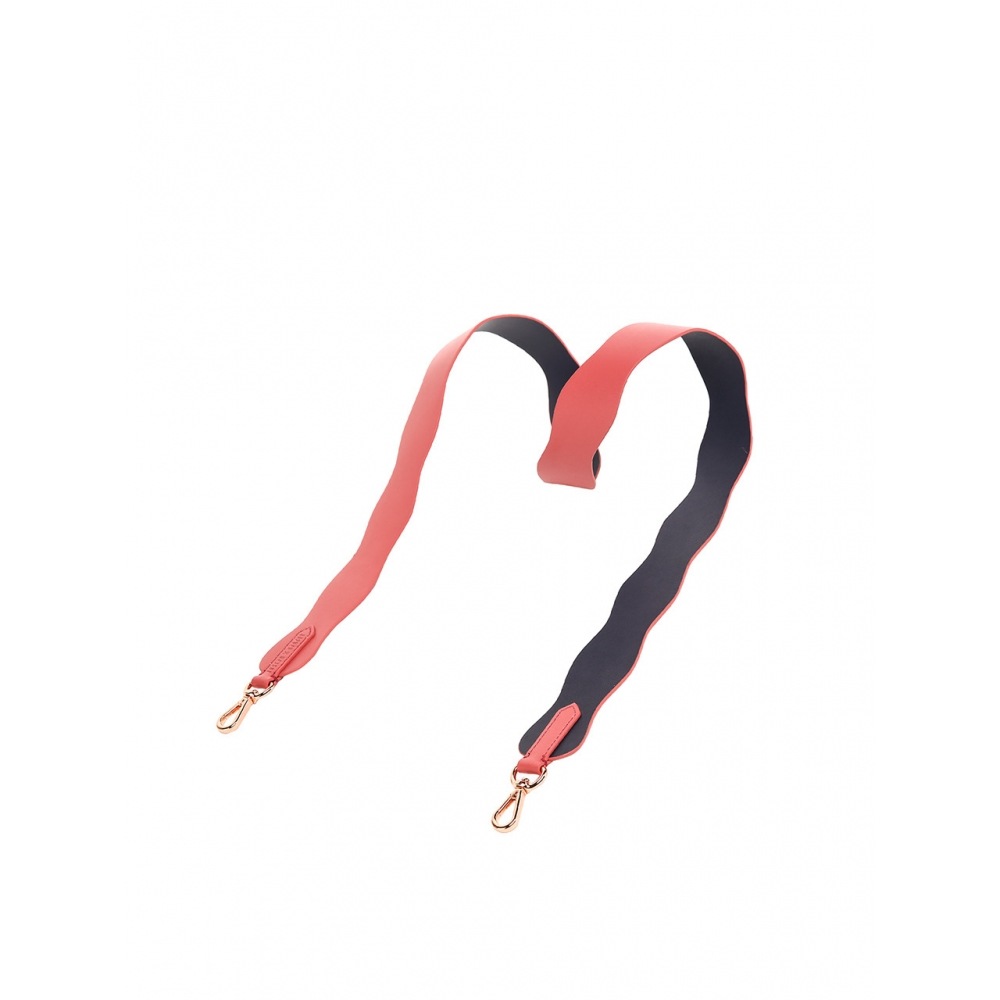 JOSEPH & STACEY ウェーブレザーストラップ ミネラルレッド