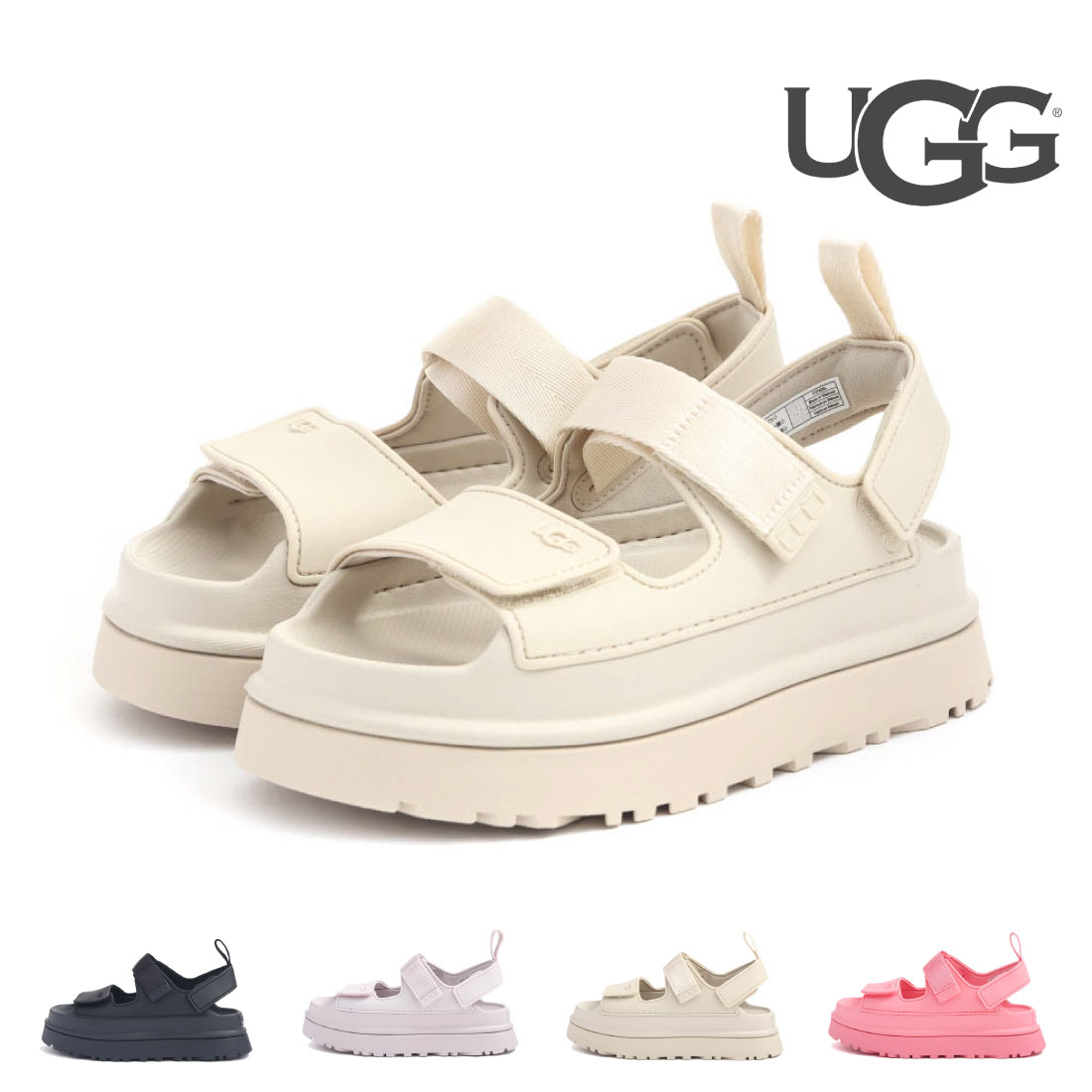 【クリアランスSALE】レディース サンダル ゴールデングロウ GoldenGlow 1152685 厚底サンダル スポーツサンダル スポサン ストラップサンダル