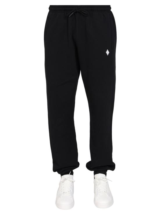 MARCELO BURLON Men Straight Pants CMCH024 C99FLE0021001 BLACK