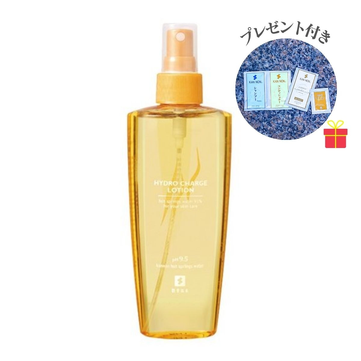 【温泉コスメ】観音温泉 ハイドロチャージローション 200ml【6個セット】【温泉コスメサンプル1注文1セット付】化粧水 保湿 温泉水配合 国産
