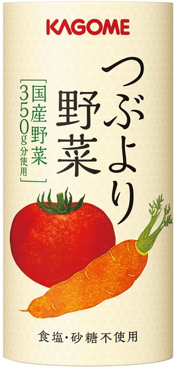 カゴメ つぶより野菜 野菜ジュース 15本 国産野菜350g分使用 食塩・砂糖・香料・保存料不使用