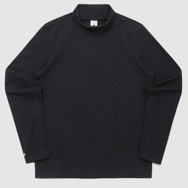 共用エッセンシャルレギュラーピーチ起毛モックネック長袖 B1 QQ423LRLO1 BLK IV...