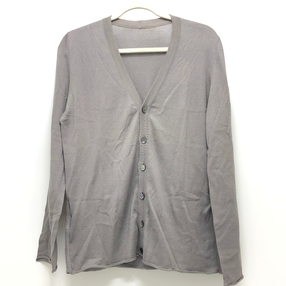 Lucien Pellat-Finet ルシアンペラフィネ カーディガン メタリック スタッズ リーフ アパレル 長袖 コットン グレー