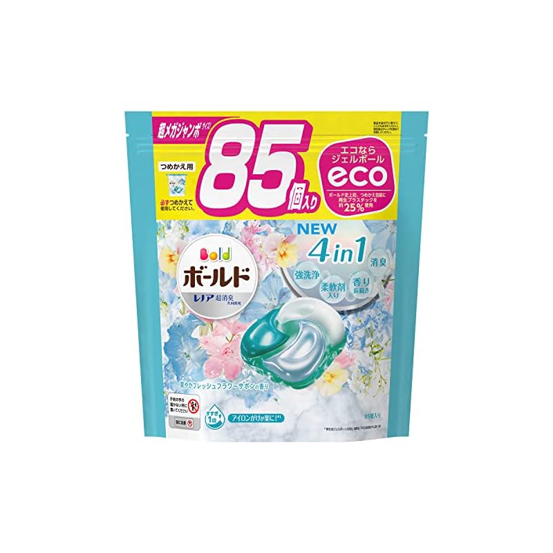 ボールド ジェルボール4D フレッシュフラワーサボン 詰替え 超メガジャンボ 85個