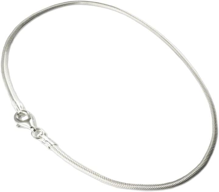 シルバー 925 スネーク チェーン アンクレット シンプル ミサンガ レディース メンズ 22( シルバー) 5,508円
